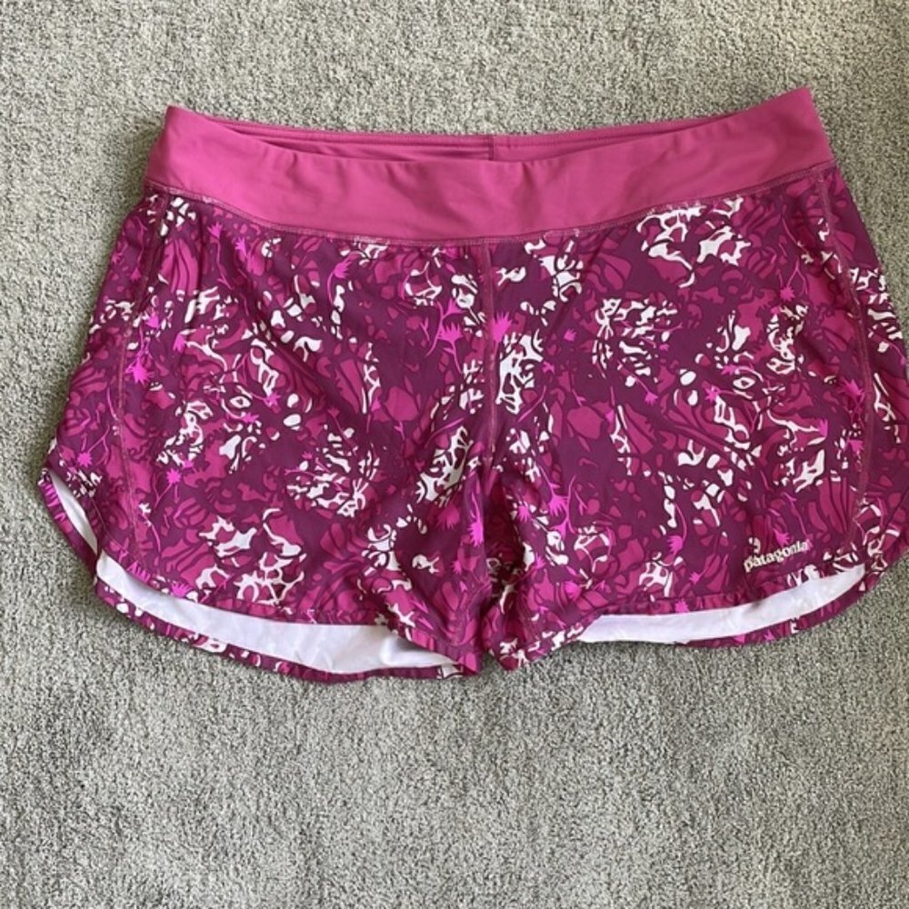 EC Patagonia Pink Nine Trails Athletic Shorts - Size XL